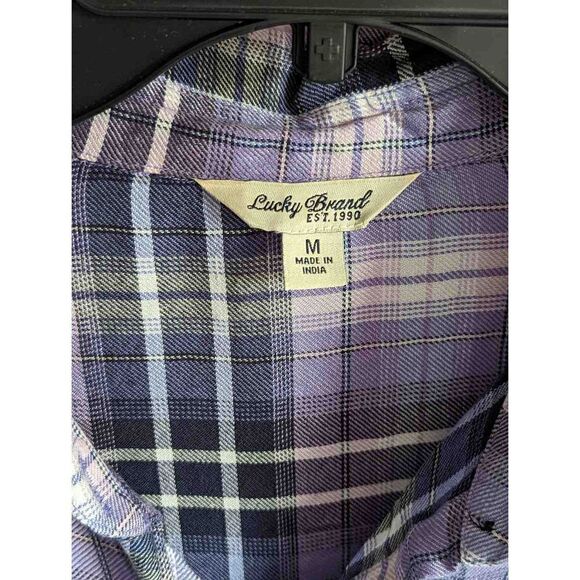 Lucky Brand ladies size M plaid shirt - Picture 2 of 4